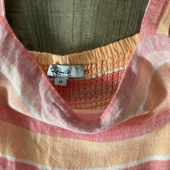 Rails Sadie Dress- Azalea Stripe Mini dress size Medium - Picture 3 of 5